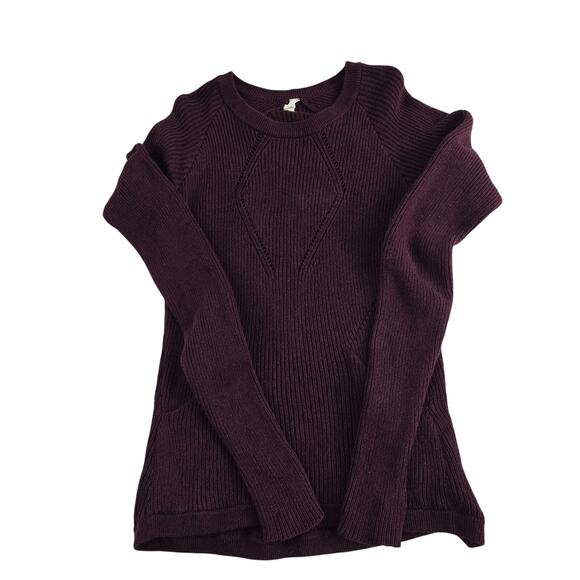 Lululemon Women's The Sweater The Better Knit Sweater Heathered Bordeaux Drama 8 - Picture 1 of 7